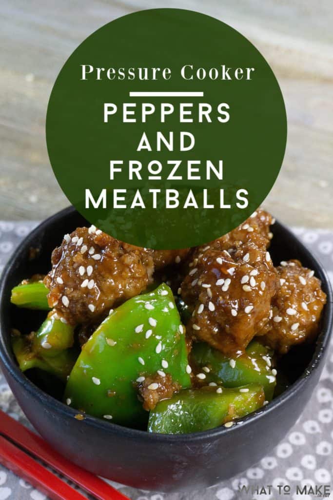 Create this easy bell peppers and beef dinner using frozen meatball pressure cooker . #whattomaketoeat #dinner #pressurecooker #instantpot