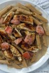 Image is of an easy cajun chicken pasta penne dish.