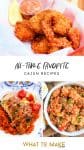 3 Cajun dinner ideas. Text reads "All-time favorite Cajun recipes"