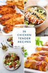 Collage of several chicken tender recipes