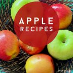 Apples. Text reads "Apple Recipes"